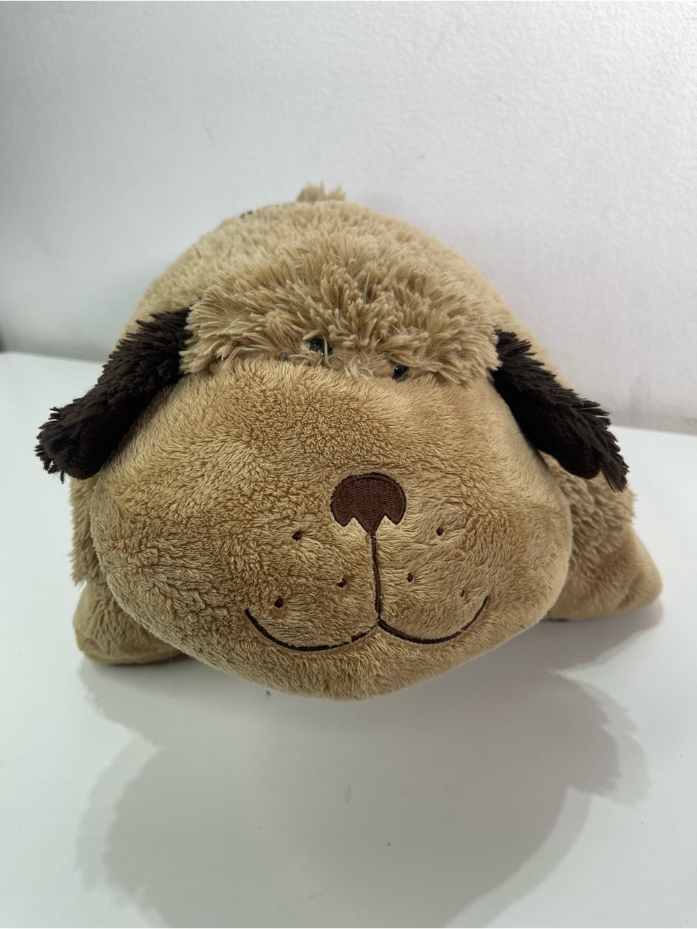 VTG 2009 Pillow Pets Snuggly Puppy Dog Plush Stuffed Animal Rare First Edition